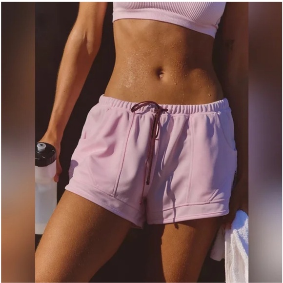 NWT FP Movement Fly Zone Shorts Sz Small Powder Pink - Picture 1 of 8